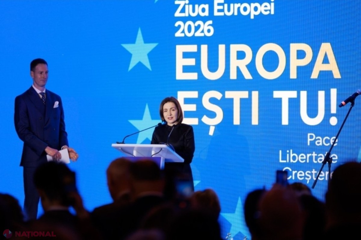 Maia Sandu, la recepția dată de Ziua Europei: „Aderarea nu este doar despre 'teme pentru acasă', ci despre o reparație morală și istorică”
