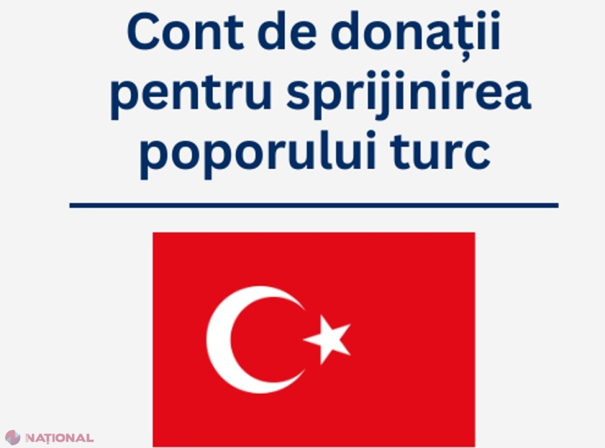 Autoritățile R. Moldova au deschis un cont de DONAȚII destinate asistenței umanitare pentru susținerea poporului turc