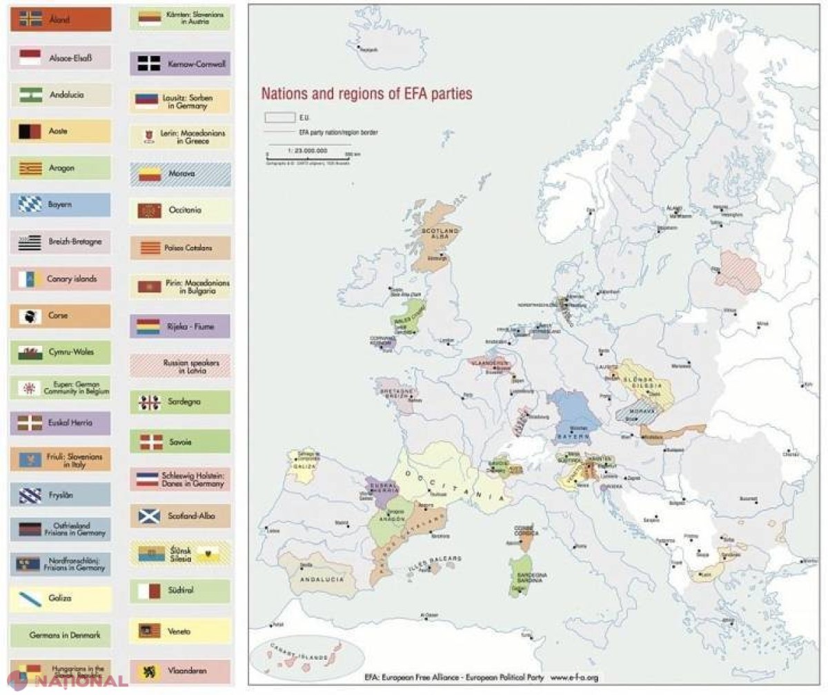FOTO // EUROPA, înapoi în Evul Mediu: HARTA separatismului pe continentul european