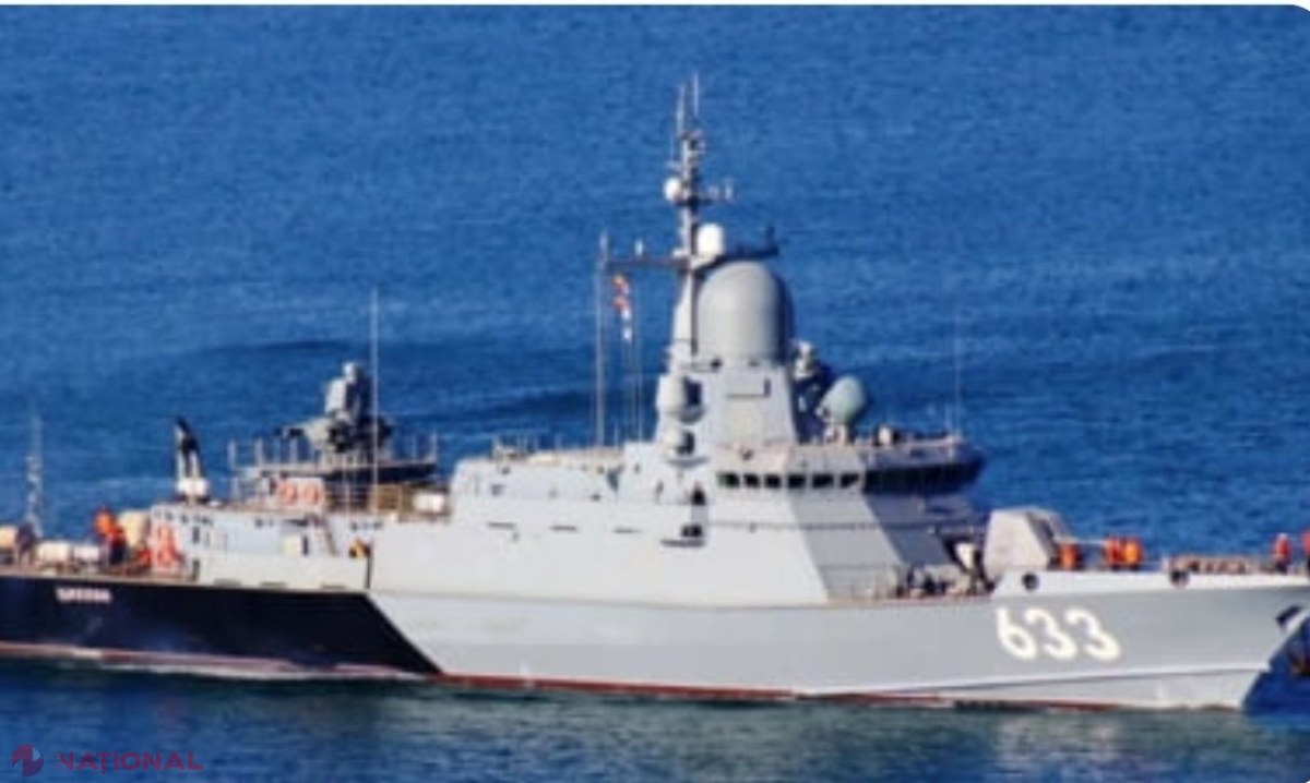 FOTO // Încă o navă rusească a fost DISTRUSĂ lângă Crimeea. Aceasta lansa rachete hipersonice Zirkon 