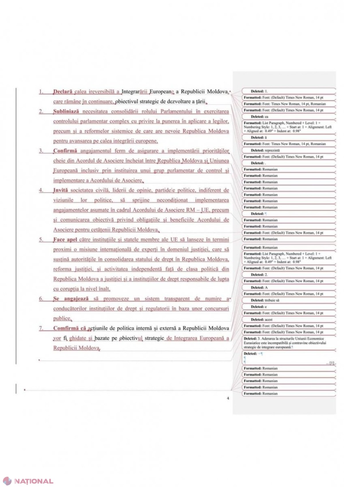 DOC // Declaraţia politică privind ireversibilitatea parcursului european al R. Moldova riscă să NU mai fie votată. A început RĂZBOIUL declaraţiilor între PD, PAS şi PPDA, care propun texte diferite