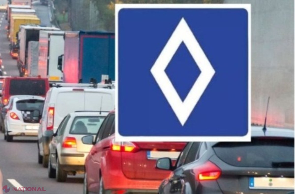 Un nou indicator rutier pe străzile din Europa. Ce înseamnă un romb alb pe fond albastru 