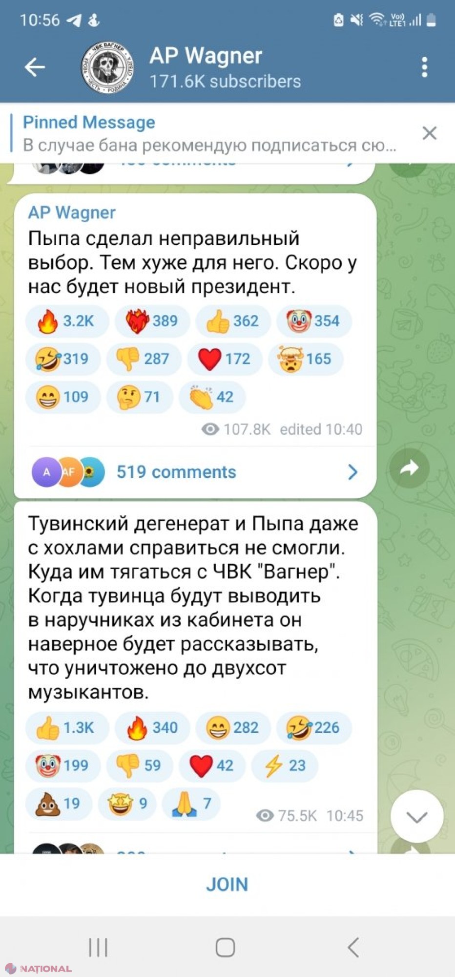 Conducerea trupelor paramilitare Wagner, AMENINȚĂRI deschise la adresa lui PUTIN: ,,În curând vom avea un nou președinte