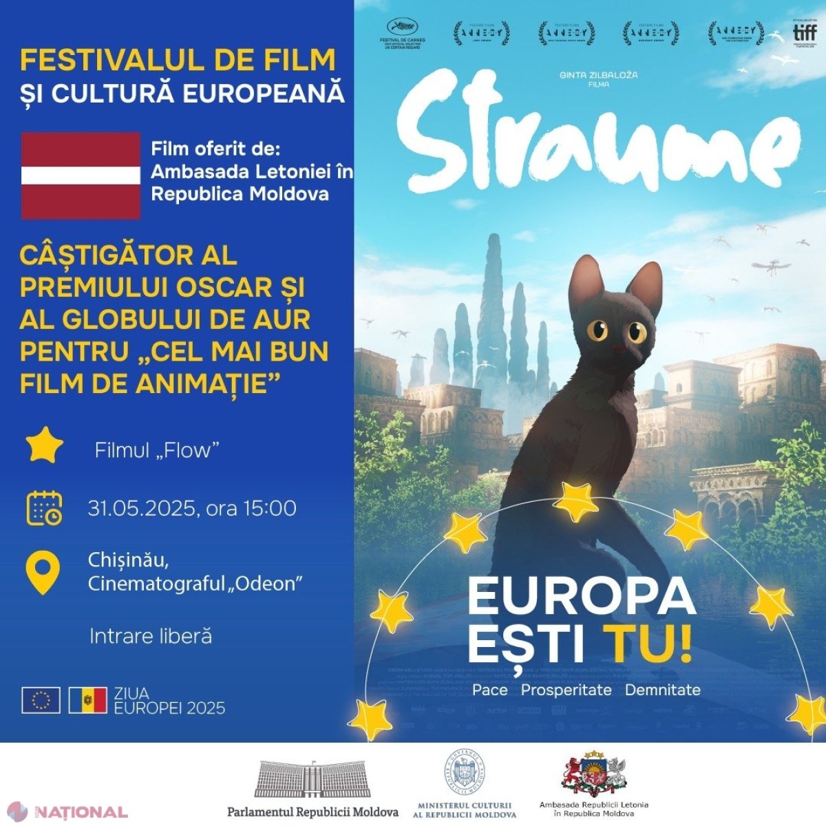  Un film distins cu Premiul Oscar și Globul de Aur, proiectat la Chișinău: Intrarea este liberă