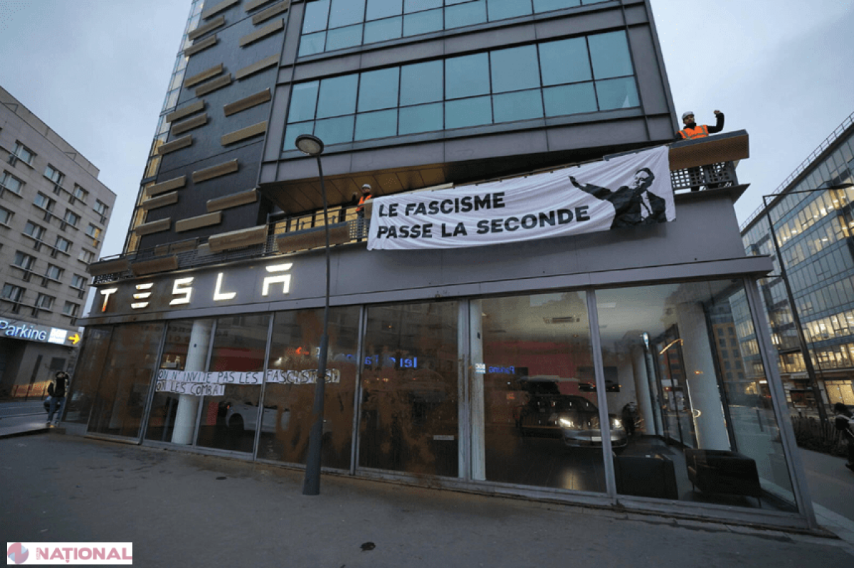 Protest radical: Ecologiştii iau cu asalt sediul Tesla după invitaţia lui Elon Musk la Summitul AI din Paris!