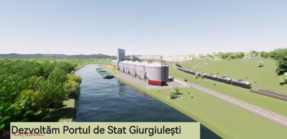 VIDEO // Cum ar putea arăta Portul de Stat Giurgiulești în 2027, după ce statul va investi 34 de milioane de dolari în acest obiectiv 
