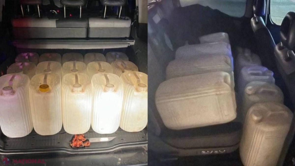 Șofer prins transportând alcool etilic fără acte la Bălți, captură de 10.000 de lei confiscată de poliție