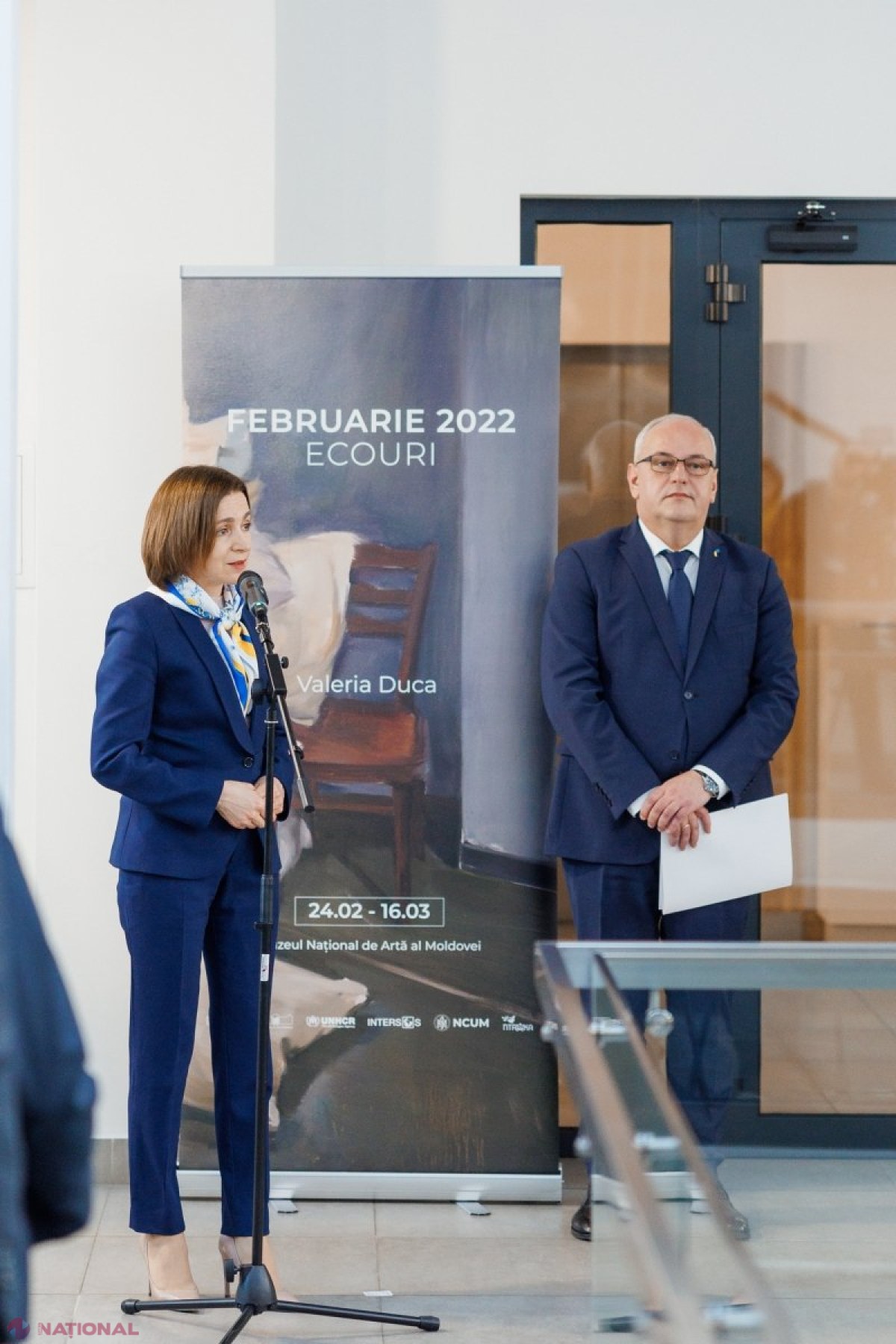 Maia Sandu: Expoziție de artă în memoria solidarității față de refugiați și curajului poporului ucrainean la Muzeul Național de Artă a Moldovei