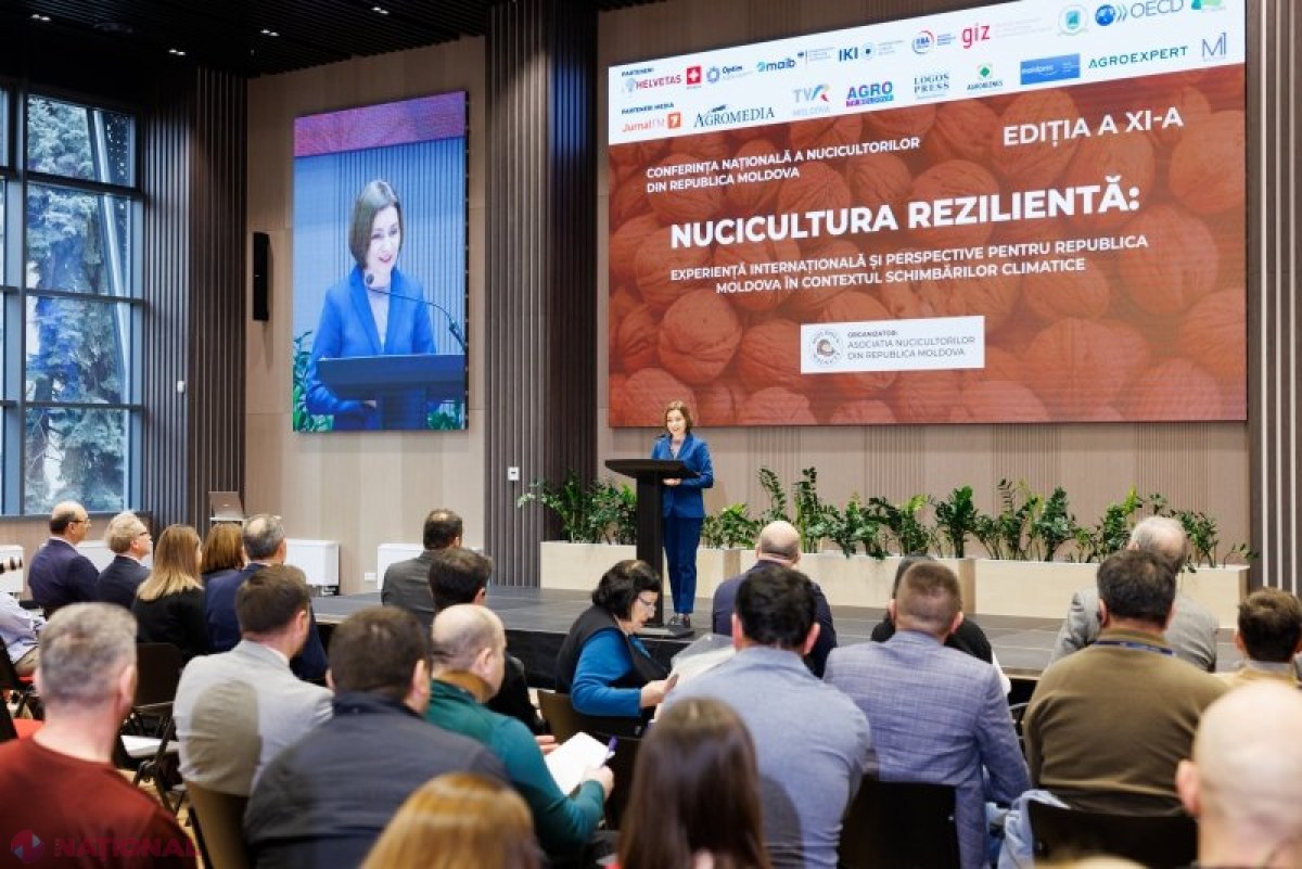 Maia Sandu sprijină dezvoltarea sectorului nucicultor din Moldova la Conferința Națională a Nucicultorilor