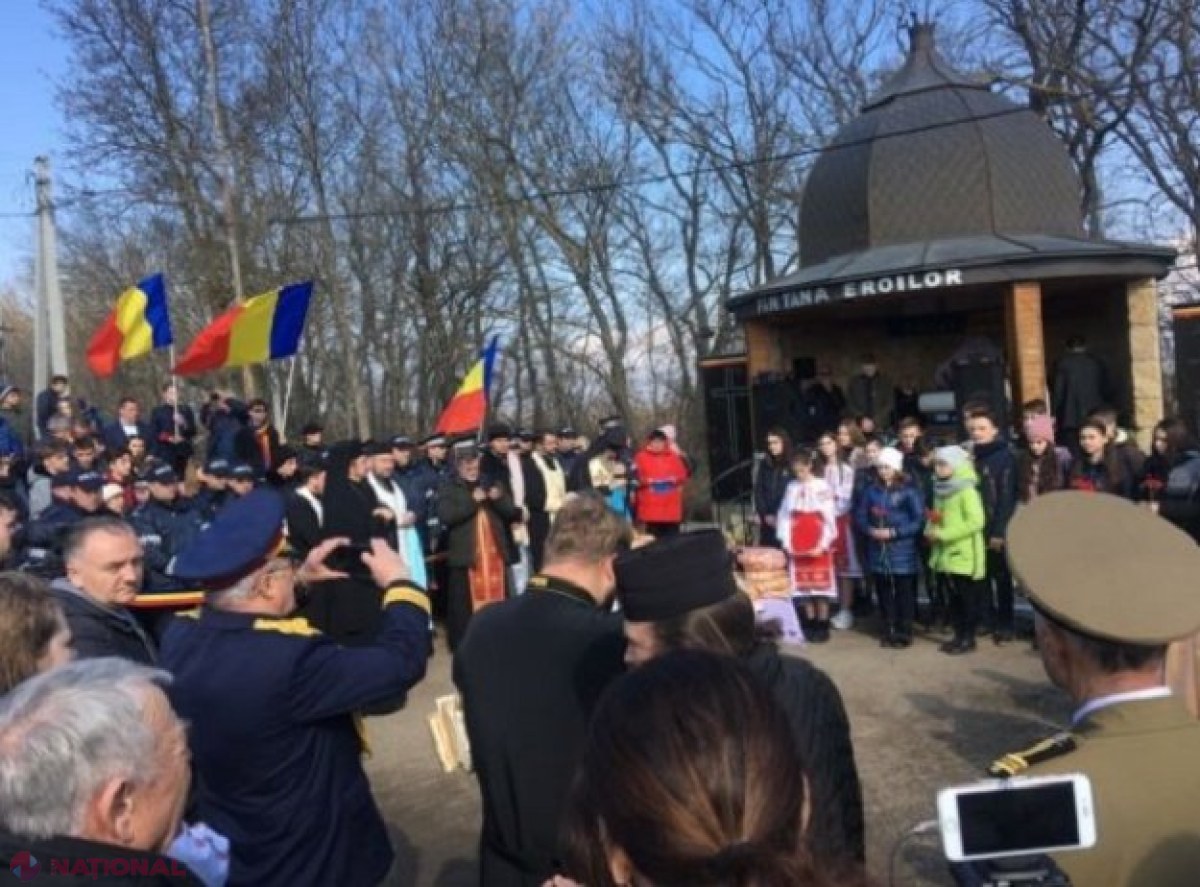 Eroii căzuți în războiul moldo-rus din 1992, comemorați la Fântâna Eroilor din satul Varnița, Anenii Noi