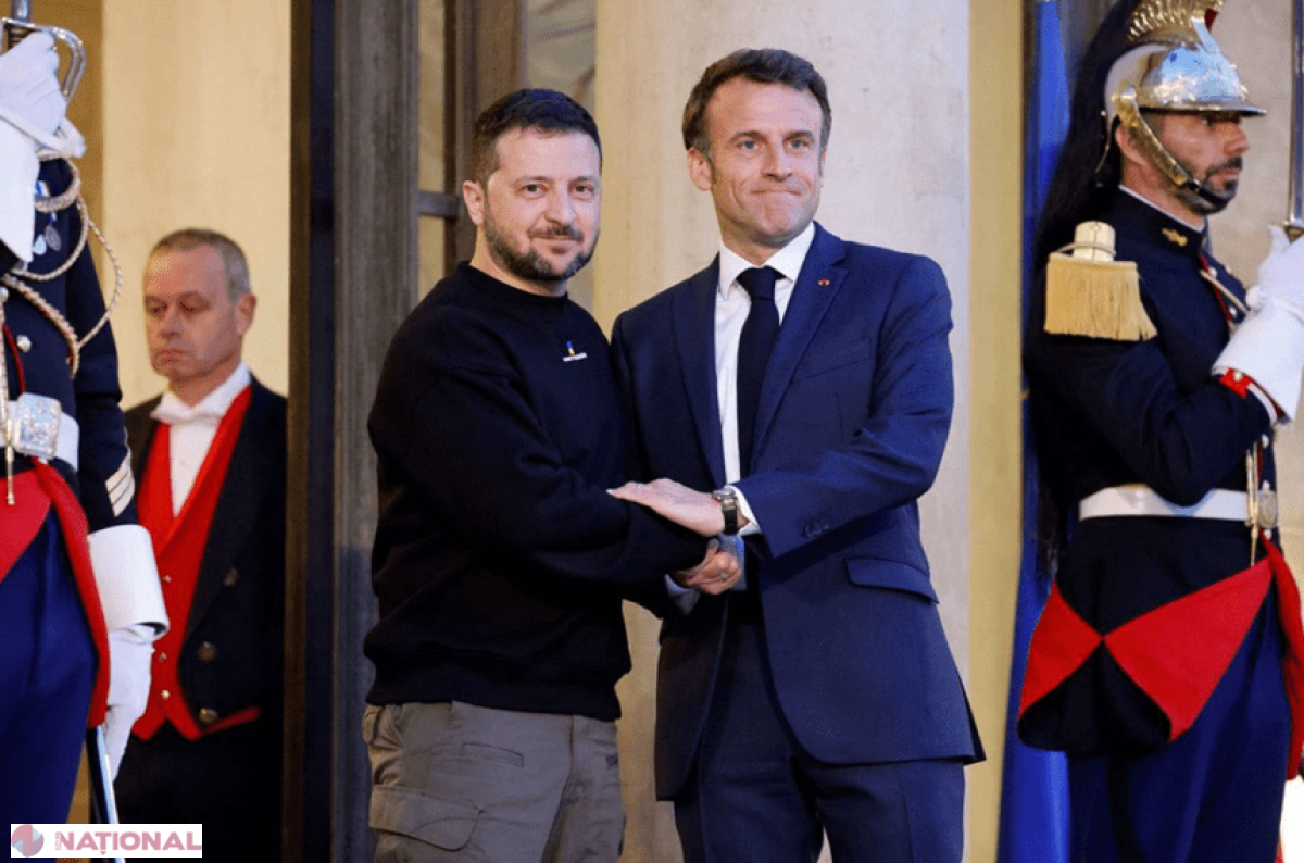 Zelenski întâmpinat la Paris de Macron: Ucraina solicită prezența militară europeană după război, nu doar forțe de menținere a păcii