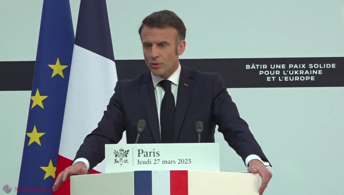 Macron susține că sancțiunile împotriva Rusiei nu vor fi ridicate până la certificarea păcii în Ucraina