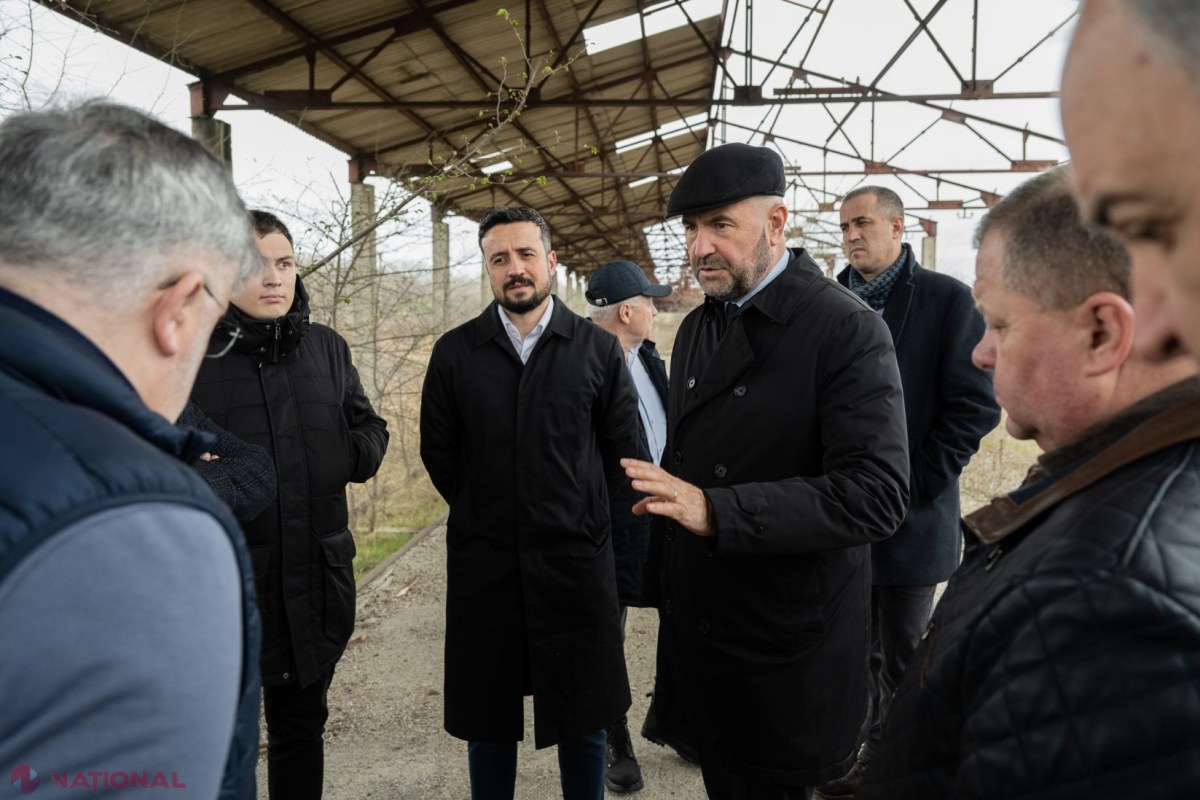 Viceprim-ministrul Vladimir Bolea și oficiali din România examinează modernizarea stației feroviare Prut 2 pentru eficientizarea transportului de marfă