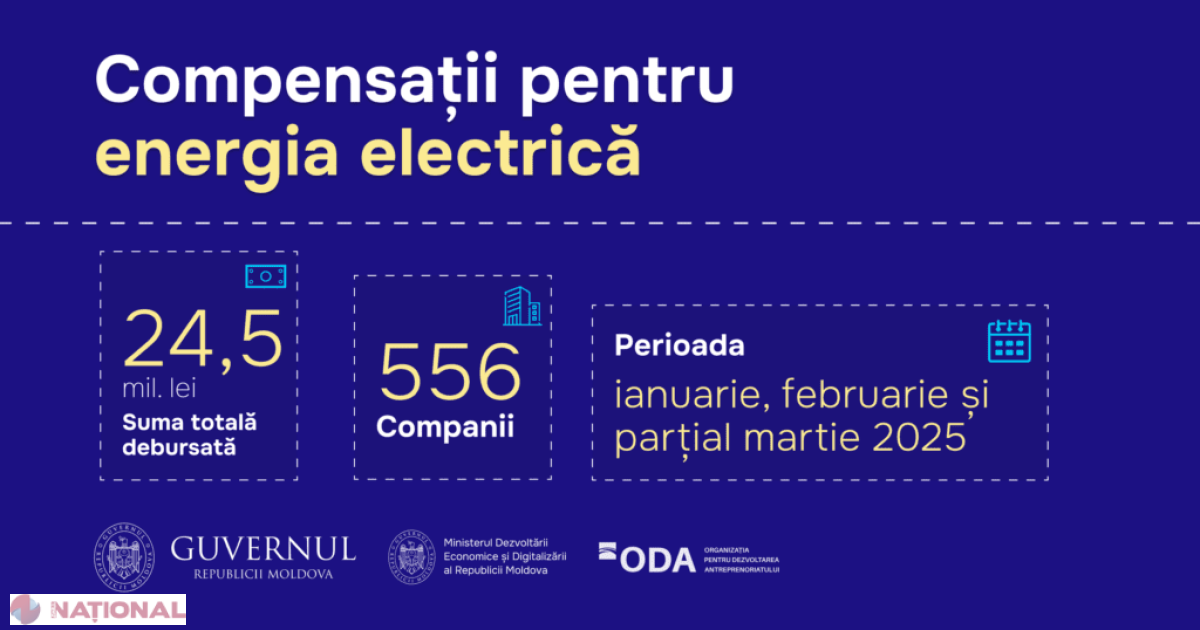 Guvernul sprijină 556 de companii cu 24,5 milioane de lei pentru compensații la energia electrică