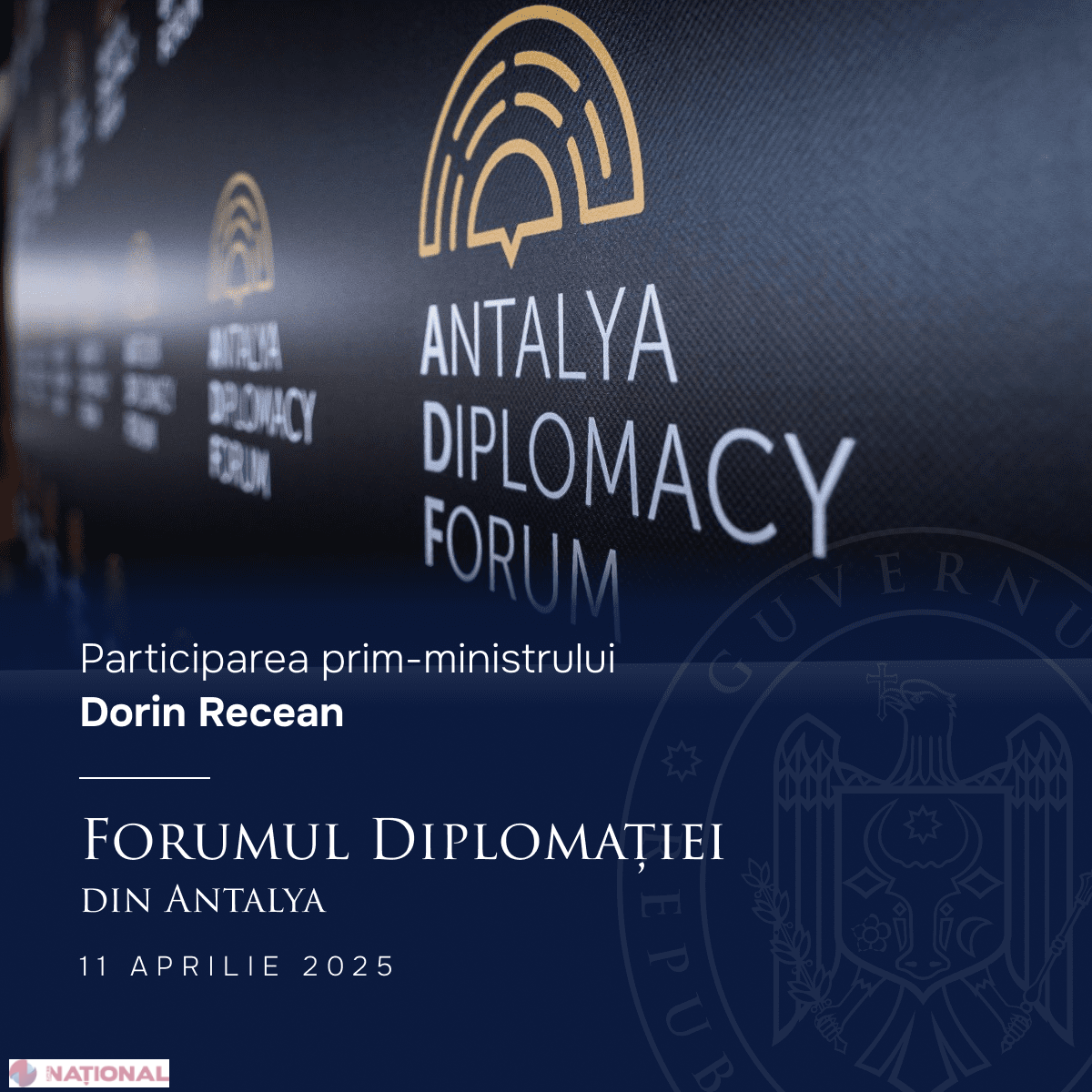 Premierul Dorin Recean, la Forumul diplomației din Antalya, alături de lideri mondiali