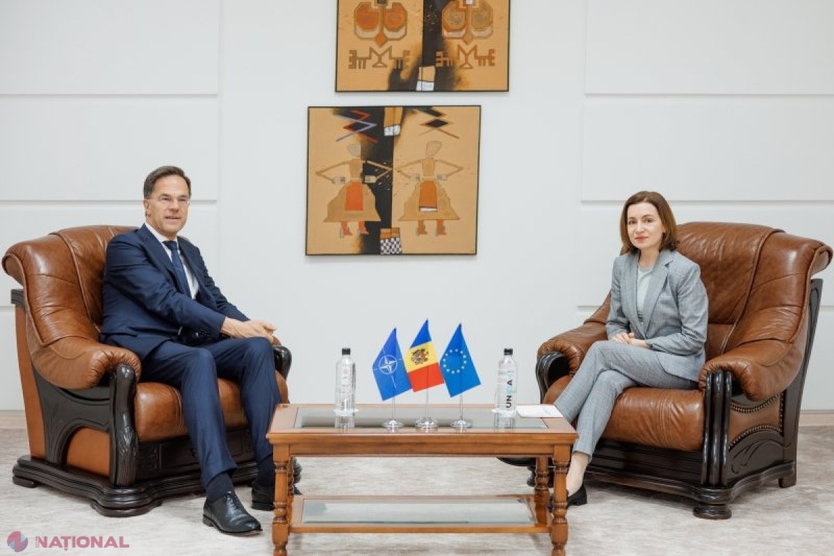 Maia Sandu și Mark Rutte discută despre securitatea regională și cooperarea cu NATO în Chișinău