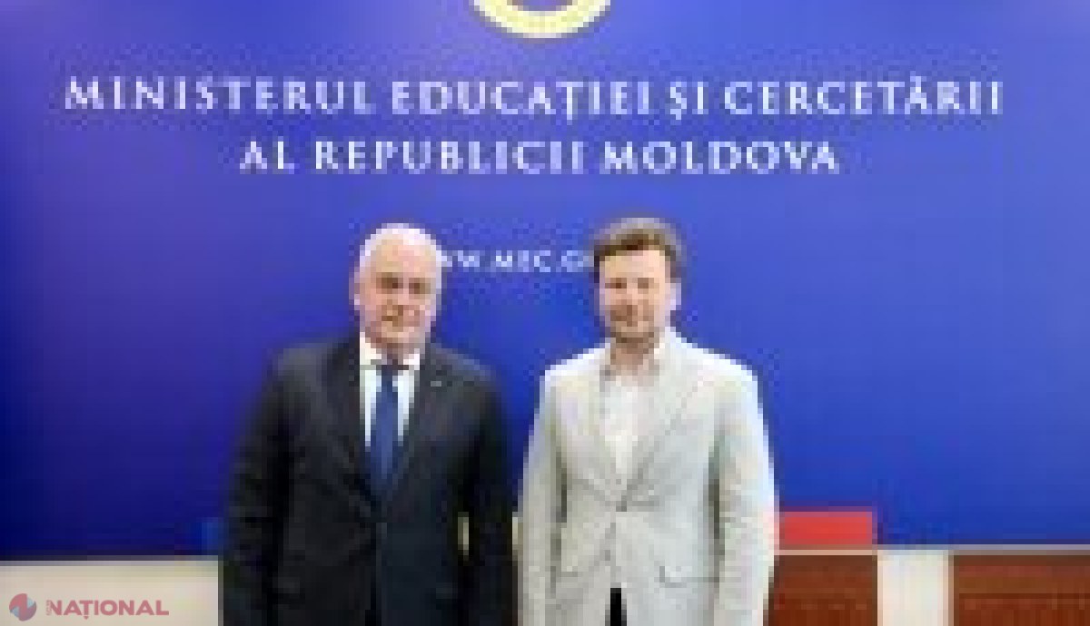 Ministrul Educației Dan Perciun, discuții despre integrarea refugiaților ucraineni cu noul ambasador Paun Rohovei