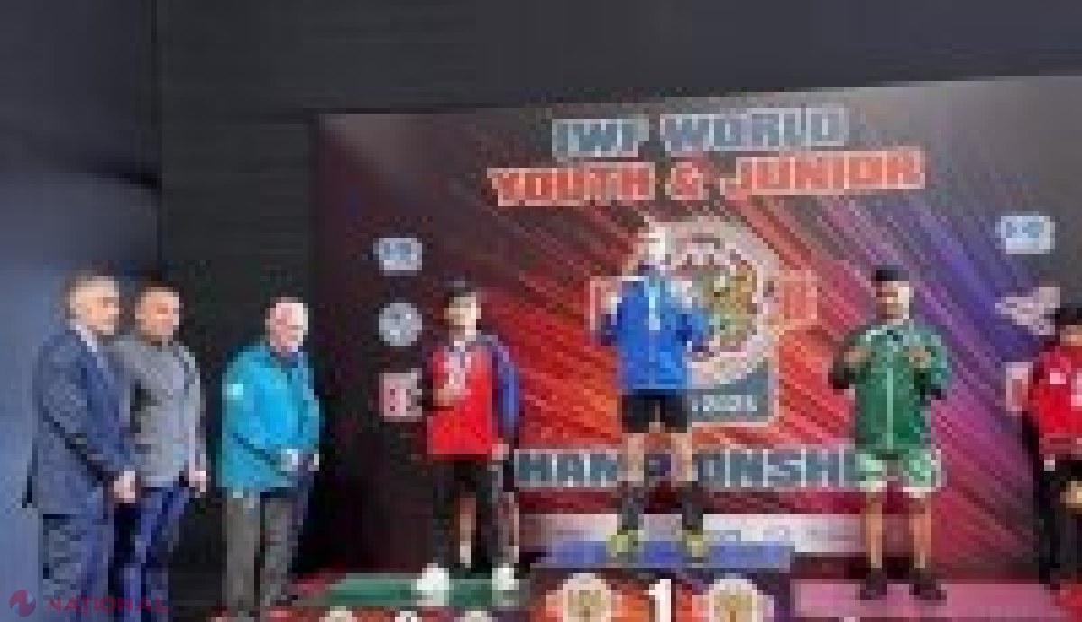 Tânărul halterofil Dan Secrieru aduce trei medalii de aur pentru R. Moldova la mondiale
