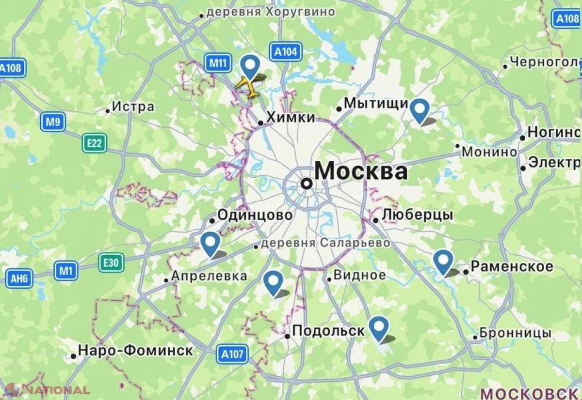 Atac cu drone al Ucrainei asupra Moscovei: patru dispozitive doborâte și zboruri suspendate la aeroportul Domodedovo