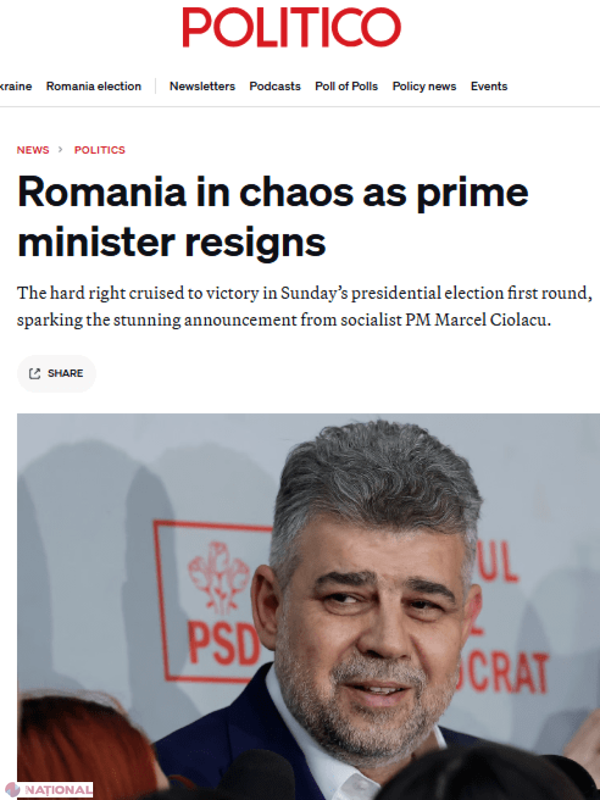 România se confruntă cu o nouă criză politică după demisia premierului Ciolacu în urma alegerilor prezidențiale.