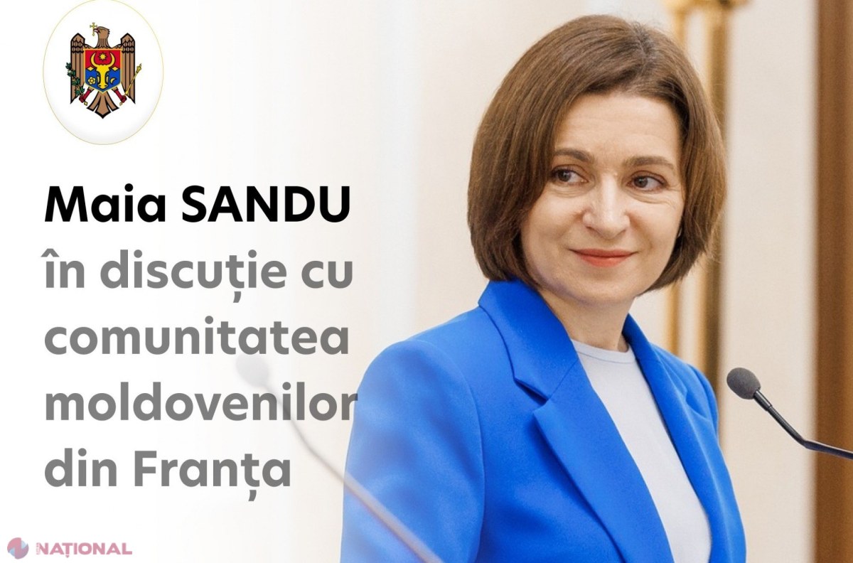 Maia Sandu așteaptă diaspora moldovenească din Franța la o discuție virtuală: Cum puteți participa