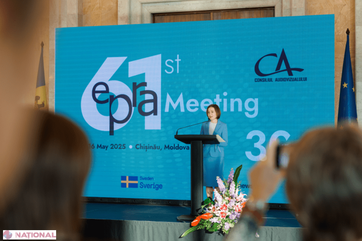 Maia Sandu salută aniversarea de 30 de ani a EPRA la Chișinău și subliniază importanța cooperării împotriva dezinformării în Europa