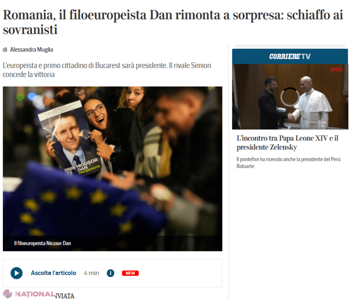 Nicușor Dan triumfă în București: prima mare înfrângere pentru suveraniști în Europa!