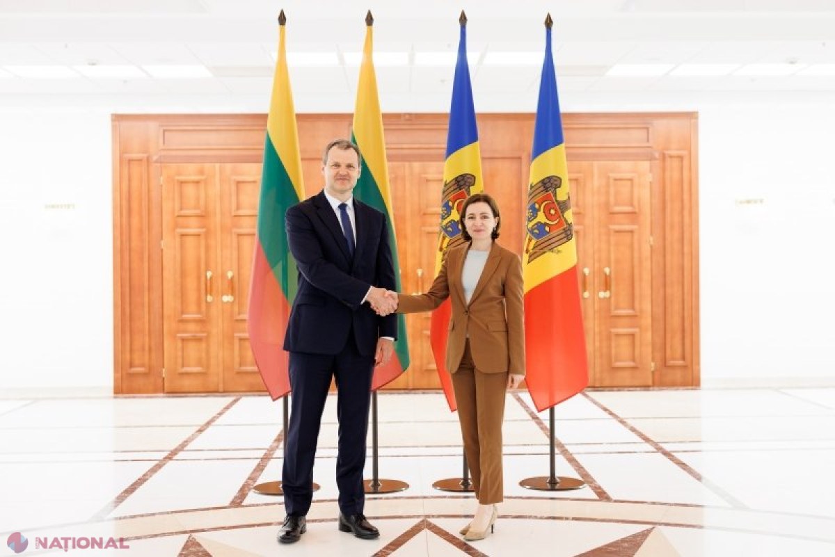 Maia Sandu și premierul Lituaniei, discuții privind integrarea europeană a Republicii Moldova și securitatea regională