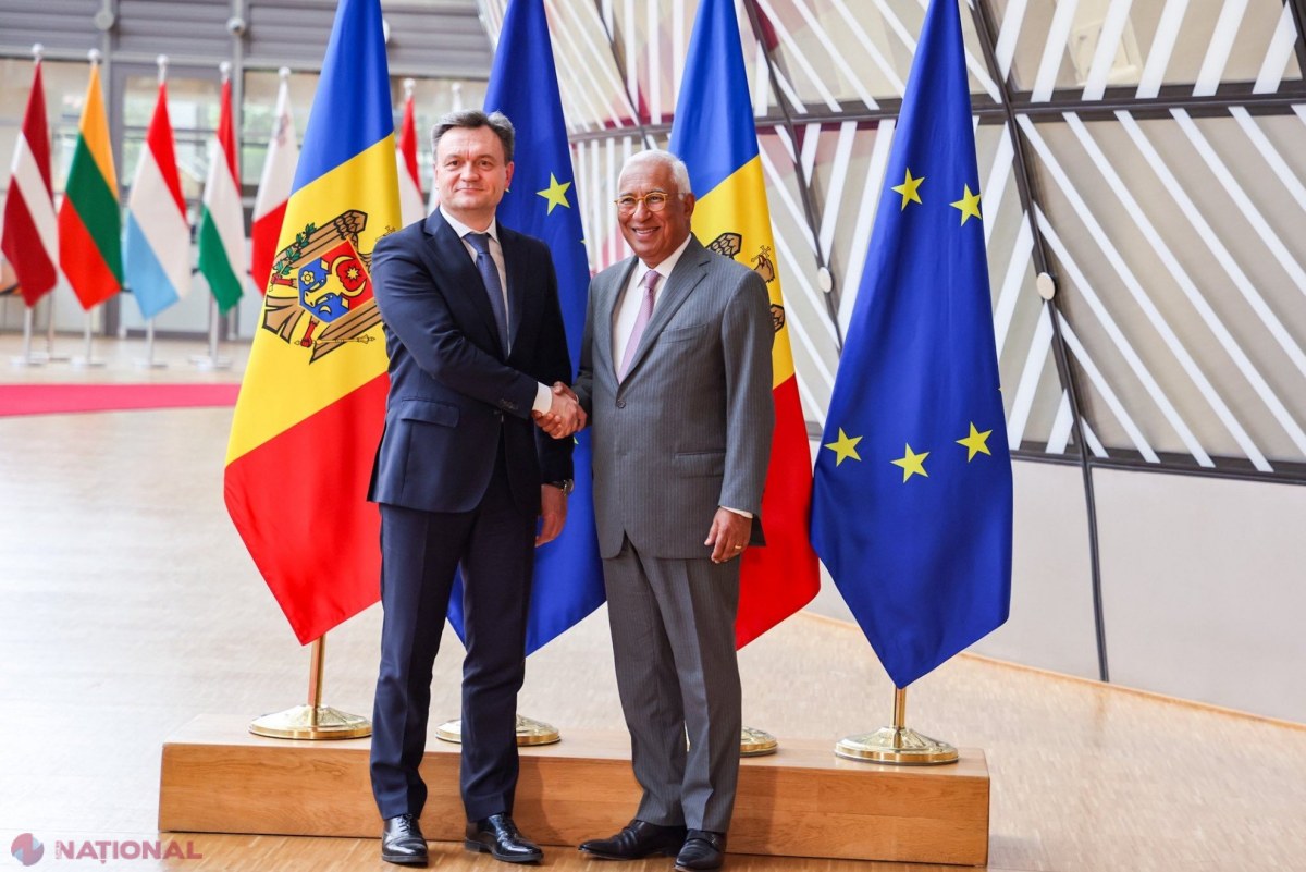 R. Moldova sprijinită de UE în parcursul său european: Recean și António Costa discută la Bruxelles