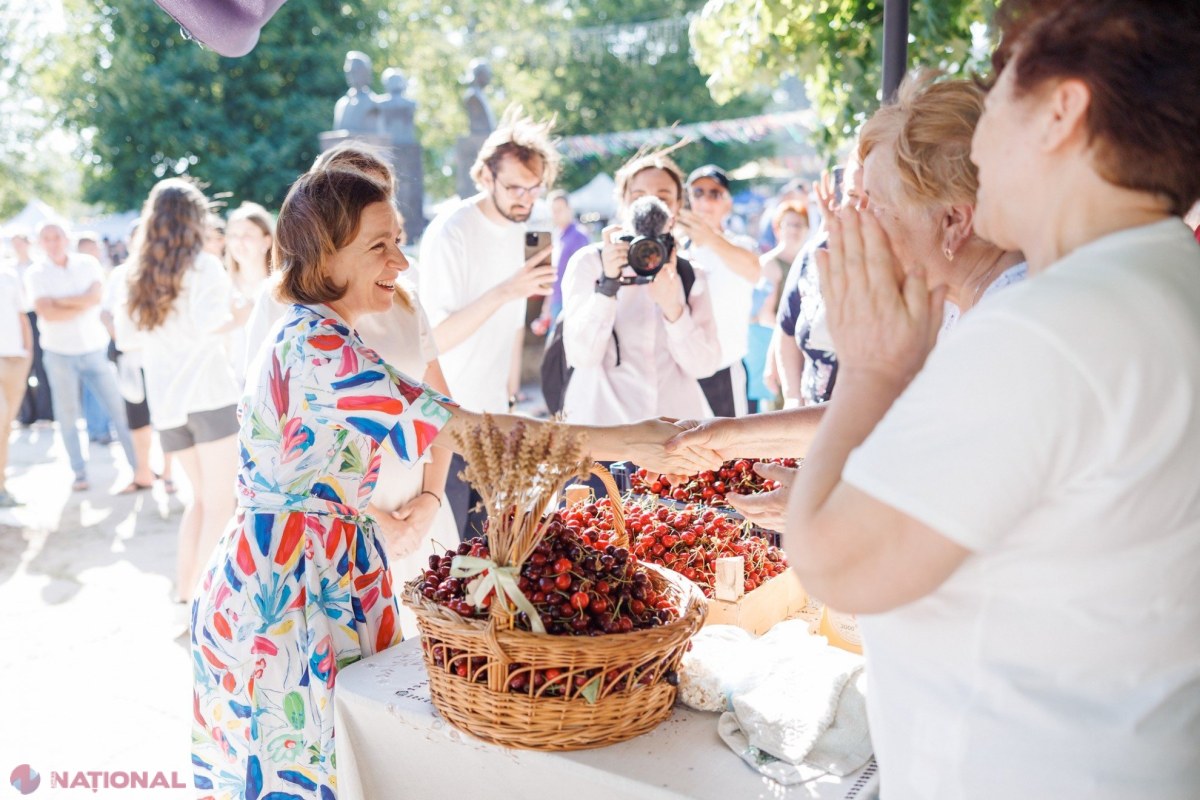 Maia Sandu celebrează la Festivalul „Cireșar” din Trușeni: „Viitorul comunității este în mâinile sale”