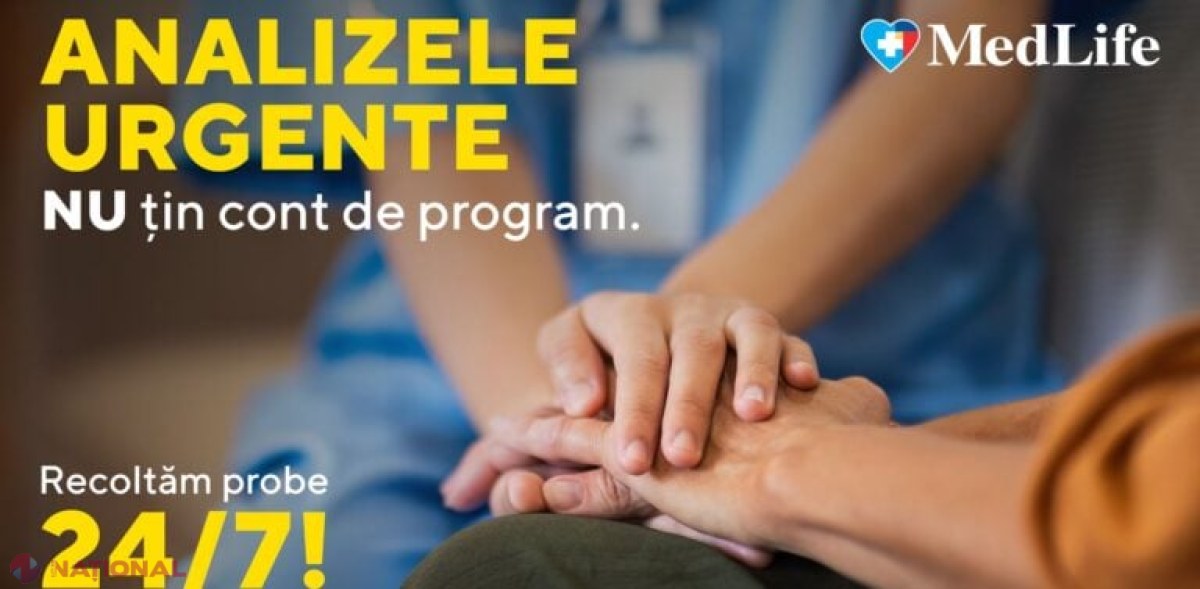MedLife lansează serviciul de analize medicale disponibil non-stop, cu rezultate în timp record