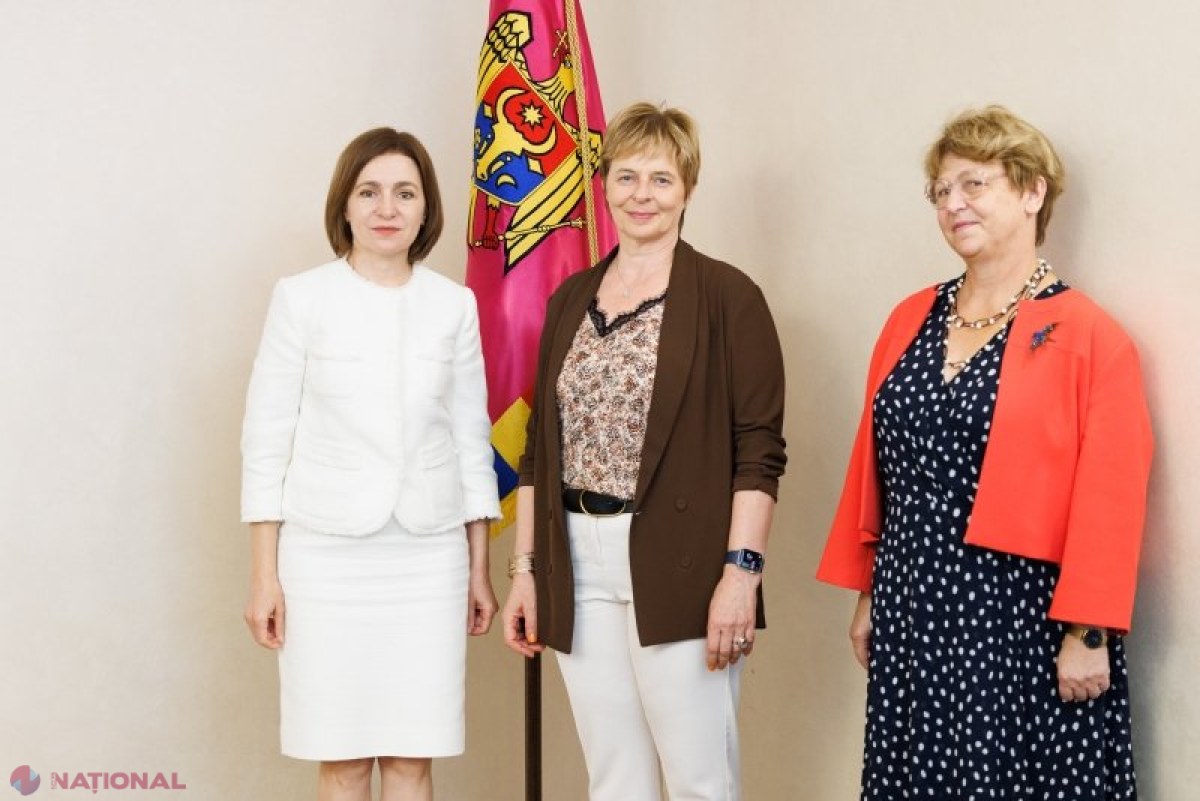 Maia Sandu discută cu senatoarele franceze despre sprijinul pentru aderarea Moldovei la UE și protecția socială în Franța