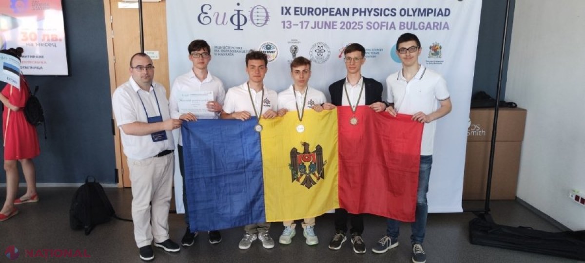 Elevii moldoveni triumfă la Olimpiada Europeană de Fizică cu două medalii de argint și una de bronz în Bulgaria
