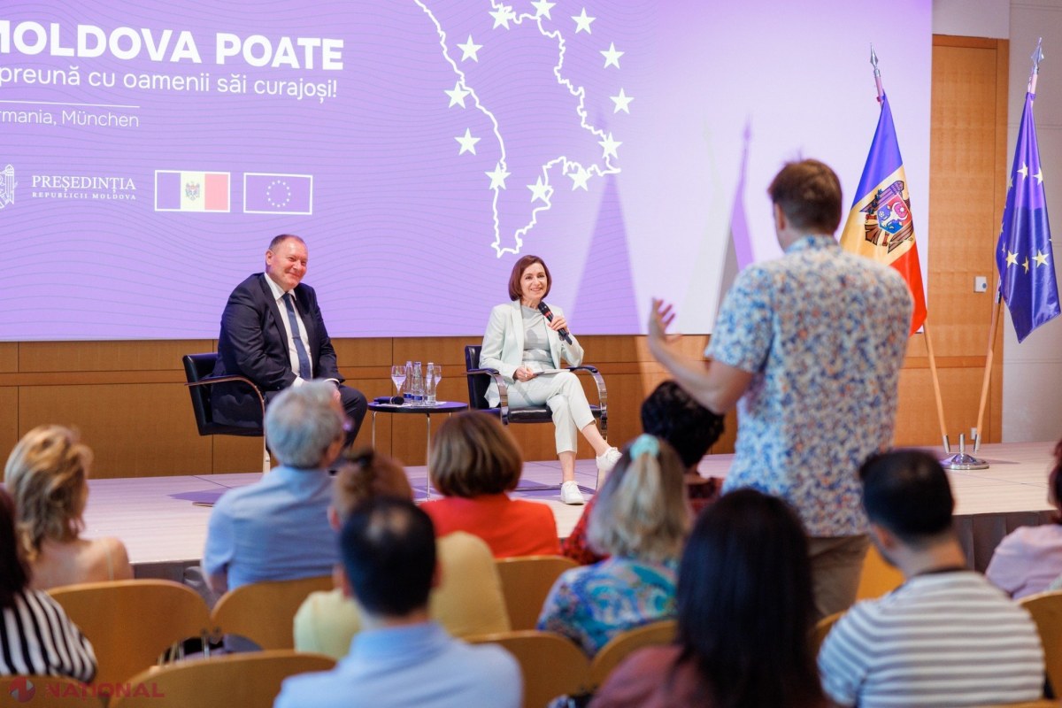 Maia Sandu se întâlnește cu diaspora moldovenească din Germania pentru a discuta viitorul comun