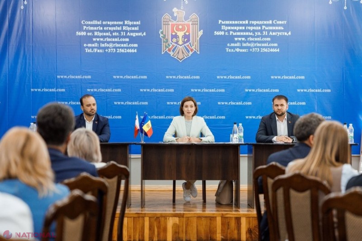 Maia Sandu în Rîșcani: Europa, cheia dezvoltării și bunăstării pentru comunitățile locale