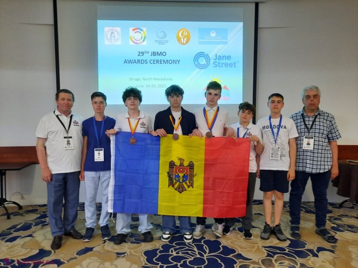 Mândrie națională: Republica Moldova câștigă trei medalii de bronz la Olimpiada Balcanică de Matematică pentru Juniori
