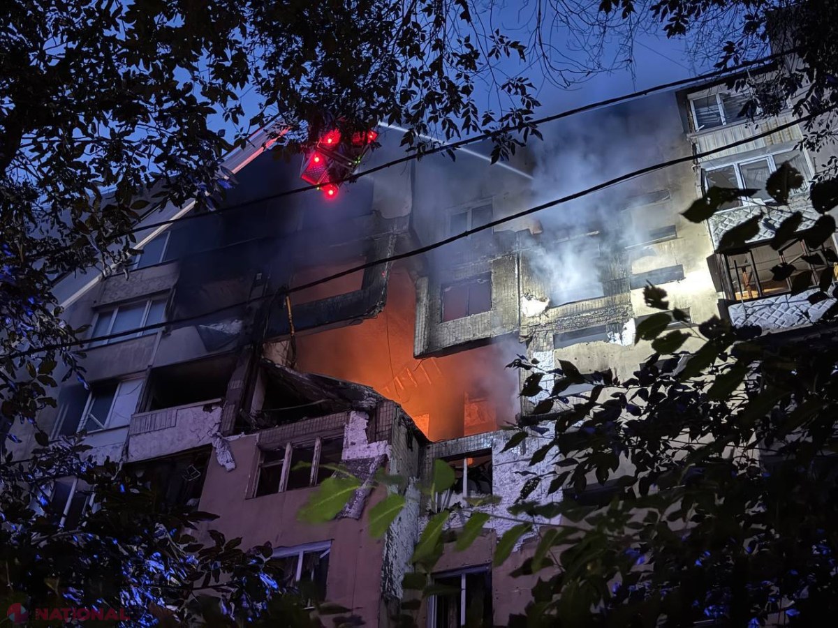Atac rusesc în Odesa: cinci răniți, inclusiv doi copii intoxicați de fum