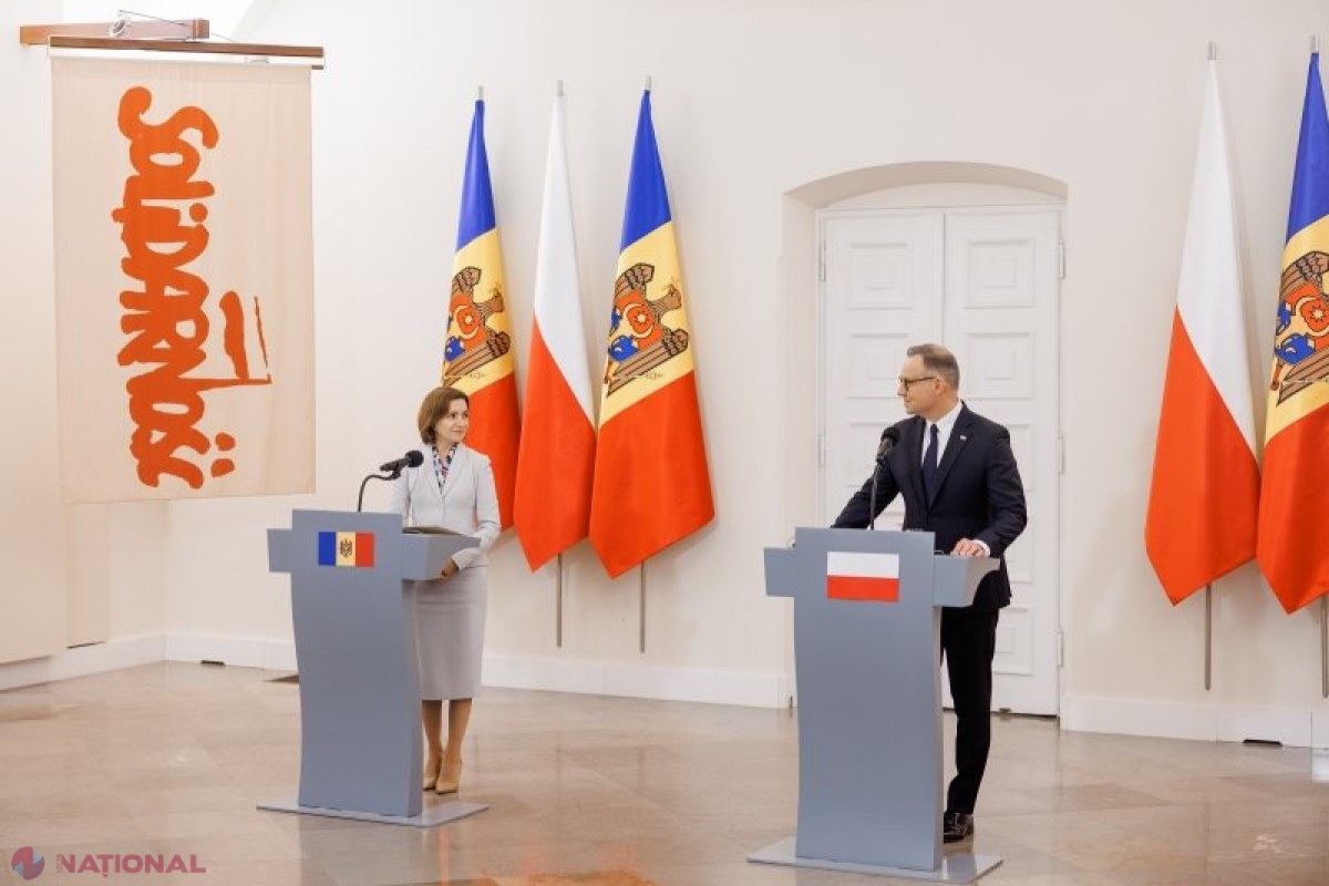 Maia Sandu subliniază relațiile solide dintre Moldova și Polonia într-o conferință comună cu Andrzej Duda la Varșovia