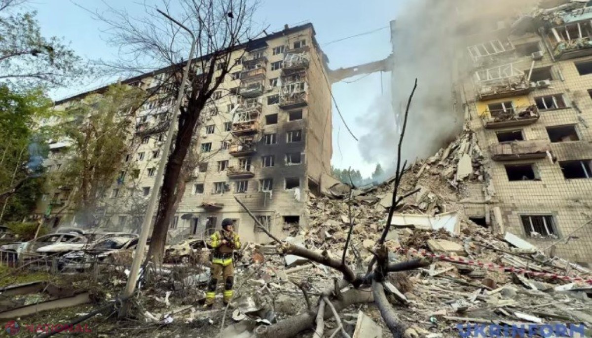 Noapte de coșmar la Kiev: Opt răniți în urma atacurilor cu drone rusești și a rachetelor interceptate de apărarea ucraineană