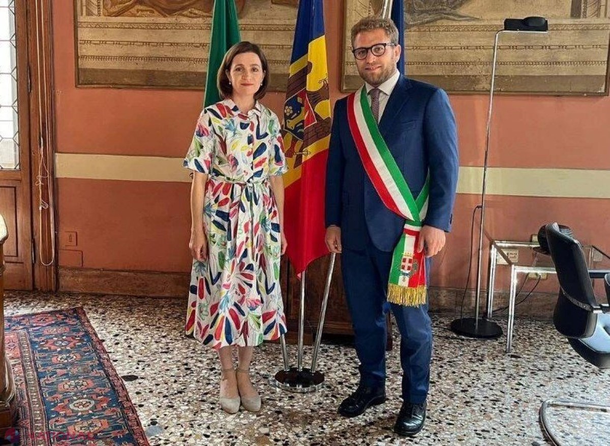 Maia Sandu laudă integrarea remarcabilă a comunității moldovene din Vicenza în întâlnirea cu primarul orașului