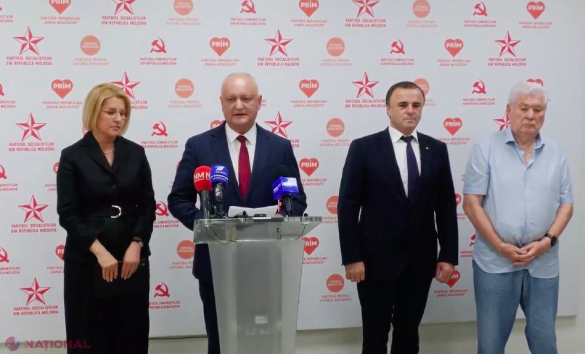 Stânga politică se unește pentru a înfrunta guvernarea: Partidul Socialiștilor, Comuniștilor, Inima Moldovei și Viitorul Moldovei formează un bloc electoral
