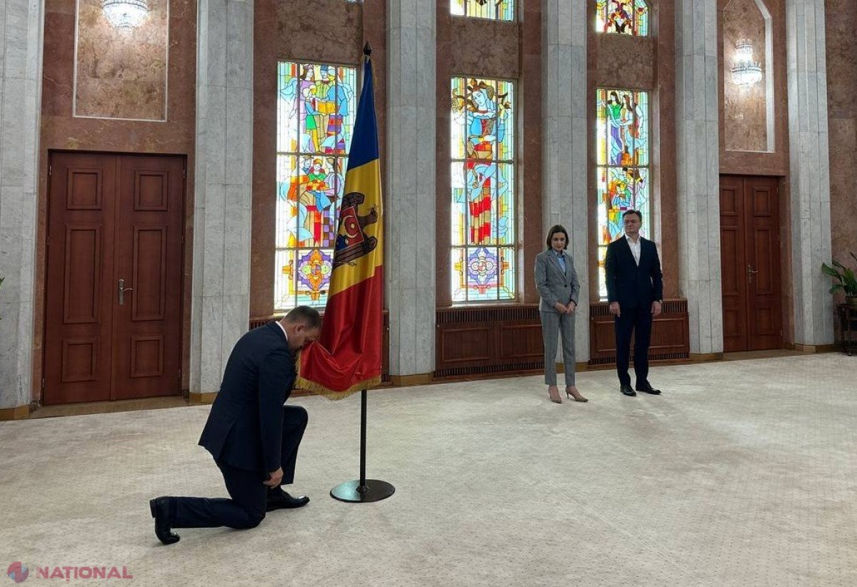 Roman Roșca, noul vicepremier pentru Reintegrare, începe oficial mandatul în prezența Maiei Sandu și a lui Dorin Recean