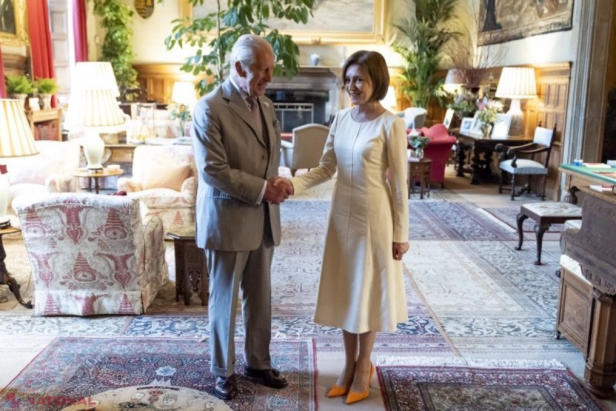 Întâlnire istorică: Maia Sandu și Regele Charles al III-lea discută despre sprijinul crucial al Regatului Unit pentru Moldova