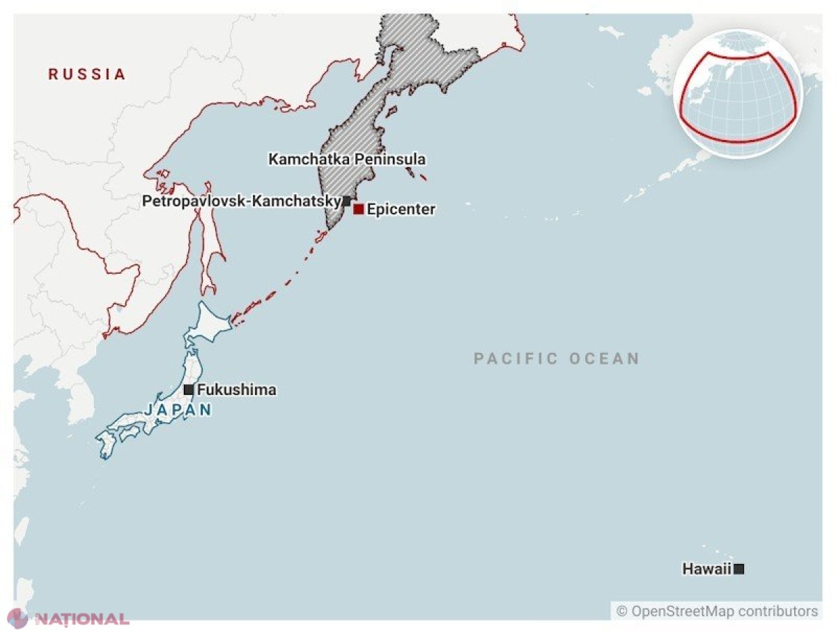 Cutremur devastator în Pacific declanșează erupția vulcanului Kliucevskoi și alerte de tsunami în Kamceatka și Japonia