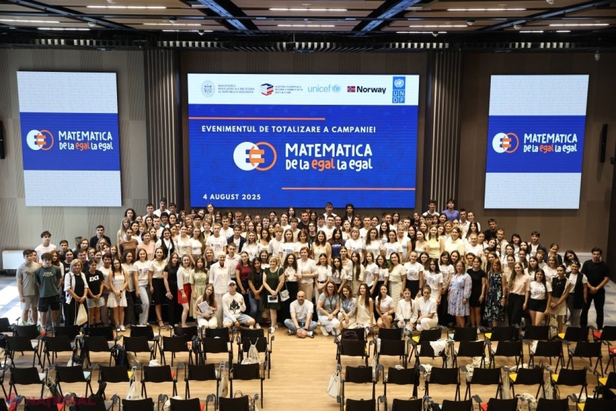 Liceenii moldoveni, parteneri de încredere pentru colegii din clasa a IX-a în cadrul campaniei „Matematica de la egal la egal” 