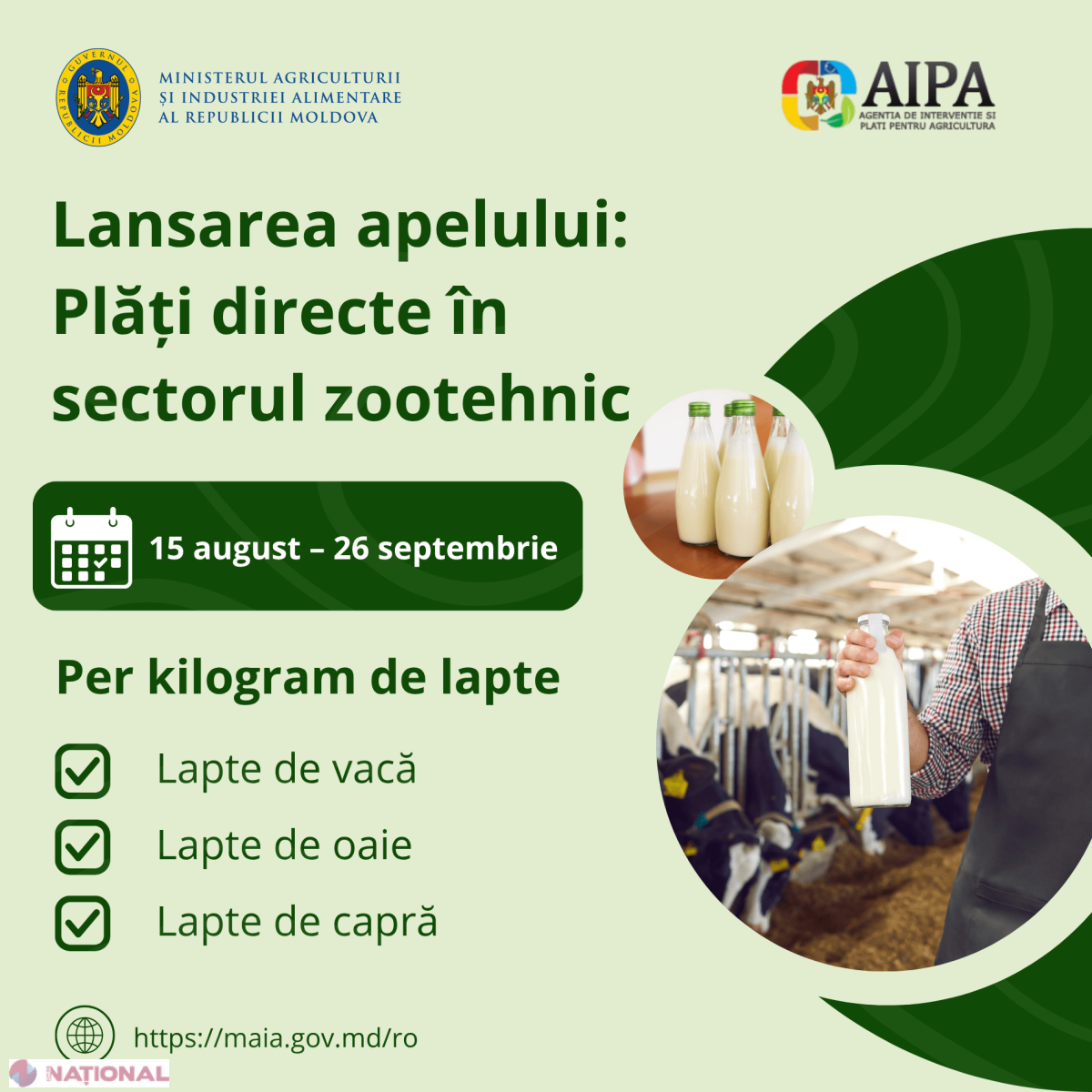 Sprijin financiar pentru fermieri: cererile de subvenții zootehnice se deschid pe 15 august