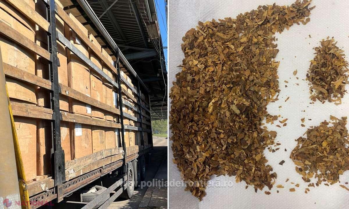 Români prinși în Ungaria cu peste 8 tone de tutun contrafăcut, risc de amendă uriașă pentru neplata accizelor