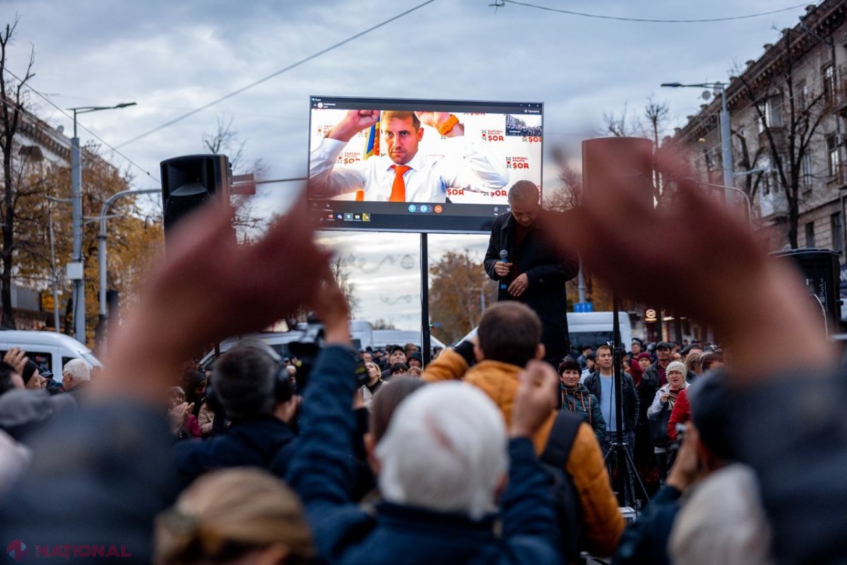 Moldova: 69 de persoane reținute la protestele neautorizate ale susținătorilor lui Ilan Șor, organizate cu promisiuni financiare
