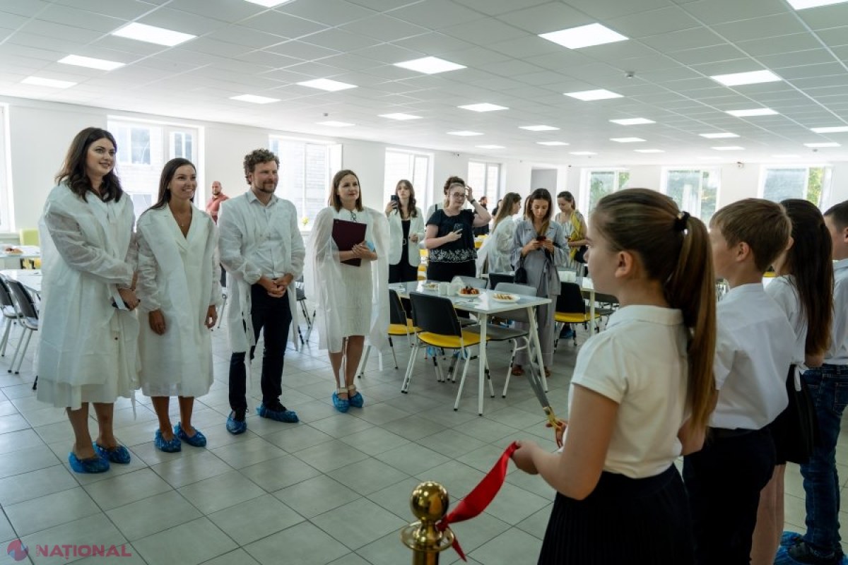 Investiție de milioane pentru un viitor sănătos: Liceul „Onisifor Ghibu” din Orhei se mândrește cu un bloc alimentar modernizat