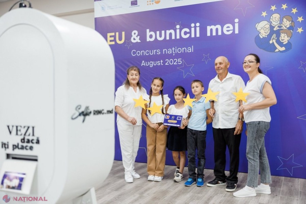 Familii din Moldova premiate pentru creativitate: excursii europene în cadrul concursului „EU & bunicii mei”
